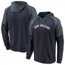 New Orleans Pelicans Fanatics Branded NavyHeathered Navy Made to Move Static Performance Raglan Pullover Hoodie