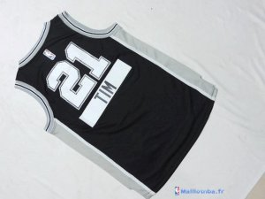 Maillot NBA Pas Cher San Antonio Spurs Junior Tim 21 Noir