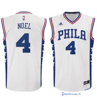 Maillot NBA Pas Cher Philadelphia Sixers Nerlens Noel 4 Blanc