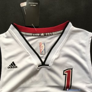 Maillot NBA Pas Cher Miami Heat Chris Bosh 1 Retro Blanc