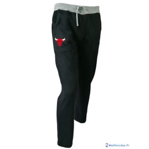 Survetement Pantalon NBA Pas Cher Chicago Bulls Noir