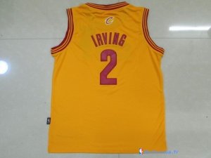 Maillot NBA Pas Cher Cleveland Cavaliers Junior Kyrie Irving 2 Jaune