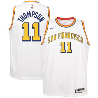 Golden State Warriors Klay Thompson Nike White Hardwood Classics Swingman Jersey - San Francisco Classic Edition