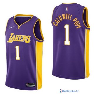 Maillot NBA Pas Cher Los Angeles Lakers Kentavious Caldwell Pope 1 Purpura Statement 2017/18