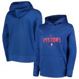 Detroit Pistons Nike Blue Spotlight Performance Hoodie