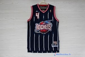 Maillot NBA Pas Cher Houston Rockets Charles Barkley 4 Retro Bleu