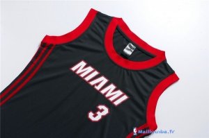 Maillot NBA Pas Cher Miami Heat Femme Dwyane Wadet 3 Noir