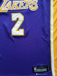 Maillot NBA Pas Cher Los Angeles Lakers Junior Ensemble Complet 2 Lonzo Ball Purpura 2017/18