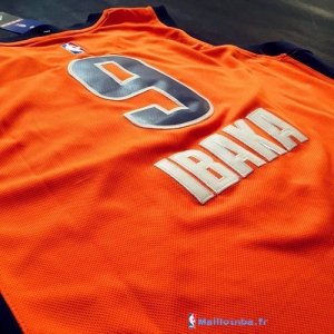 Maillot NBA Pas Cher Oklahoma City Thunder Serge Ibaka 9 Orange