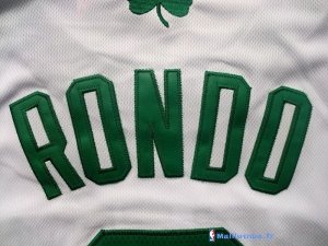 Maillot NBA Pas Cher Boston Celtics Rajon Rondo 9 Blanc