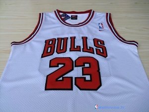 Maillot NBA Pas Cher Chicago Bulls Michael Jordan 23 Blanc