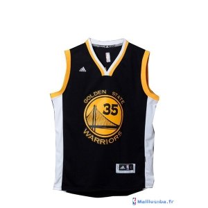 Maillot NBA Pas Cher Golden State Warriors Kevin Durant 35 Noir Blanc