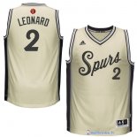 Maillot NBA Pas Cher Noël San Antonio Spurs Leonard 2 Blanc