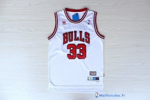 Maillot NBA Pas Cher Chicago Bulls Scottie Pippen 33 Blanc