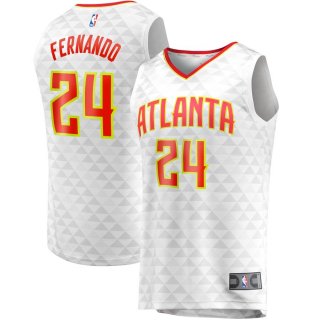 Atlanta Hawks Bruno Fernando Fanatics Branded White Fast Break Player Replica Jersey - Association Edition