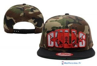 Bonnet NBA Chicago Bulls 2016 Camouflage Vert Rouge