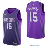 Maillot NBA Pas Cher Phoenix Suns Alan Williams 15 Nike Purpura Ville 2017/18