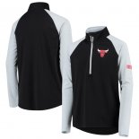 Chicago Bulls Black Destined Performance Half-Zip Pullover Jacket