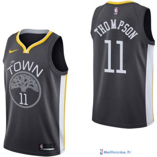 Maillot NBA Pas Cher Golden State Warriors Klay Thompson 11 Noir Statement 2017/18