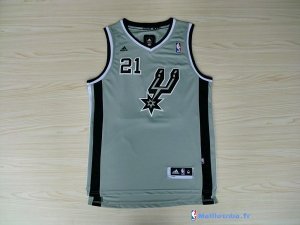 Maillot NBA Pas Cher San Antonio Spurs Tim Duncan 21 Gris