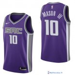 Maillot NBA Pas Cher Sacramento Kings Frank Mason III 10 Purpura Icon 2017/18