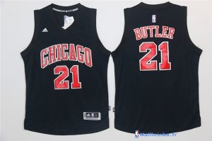 Maillot NBA Pas Cher Chicago Bulls Jimmy Butler 21 Noir Rouge