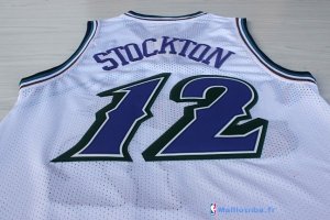 Maillot NBA Pas Cher Utah Jazz John Stockton 12 Blanc