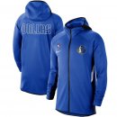 Dallas Mavericks Nike Blue Authentic Showtime Therma Flex Performance Full-Zip Hoodie