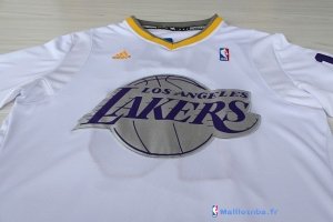Maillot NBA Pas Cher Noël Los Angeles Lakers Nash 10 Blanc