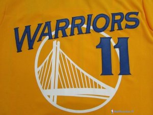 Maillot NBA Pas Cher Golden State Warriors Klay Thompson 11 Jaune MC