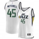 Utah Jazz Donovan Mitchell Fanatics Branded White Fast Break Replica Jersey - Association Edition