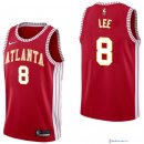 Maillot NBA Pas Cher Atlanta Hawks Damion Lee 8 Retro Rouge 2017/18