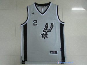 Maillot NBA Pas Cher San Antonio Spurs Kawhi Leonard 2 Gris