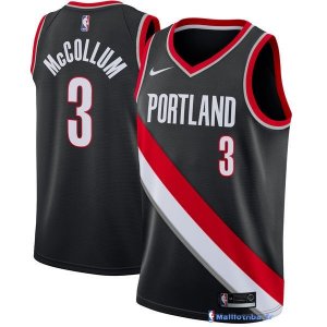 Maillot NBA Pas Cher Portland Trail Blazers C.J. McCollum 3 Noir Icon 2017/18