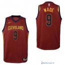Maillot NBA Pas Cher Cleveland Cavaliers Junior Dwyane Wade 9 Rouge Icon 2017/18