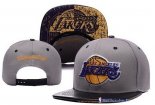 Bonnet NBA Los Angeles Lakers 2016 Gris 1