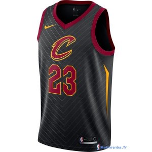 Maillot NBA Pas Cher Cleveland Cavaliers LeBron James 23 Noir Statement 2017/18