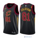 Maillot NBA Pas Cher Cleveland Cavaliers Jose Calderon 81 Noir Statement 2017/18