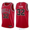 Maillot NBA Pas Cher Chicago Bulls Kris Dunn 32 Rouge Icon 2017/18