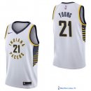 Maillot NBA Pas Cher Indiana Pacers Thaddeus Young 21 Blanc Association 2017/18