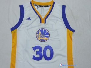 Maillot NBA Pas Cher Golden State Warriors Junior Stephen 30 Blanc