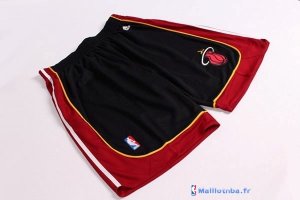 Pantalon NBA Pas Cher Miami Heat Noir Rouge