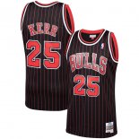 Chicago Bulls Steve Kerr Mitchell & Ness Black 1995-96 Hardwood Classics Swingman Player Jersey