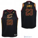 Maillot NBA Pas Cher Cleveland Cavaliers Junior LeBron James 23 Noir 2017/18