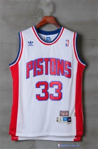 Maillot NBA Pas Cher Detroit Pistons Grant Hill 33 Retro Blanc