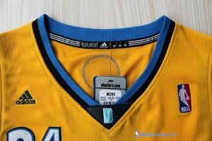 Maillot NBA Pas Cher Denver Nuggets JaVale McGee 34 Jaune