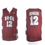 Maillot NCAA Pas Cher SACA Howard 12 Rouge