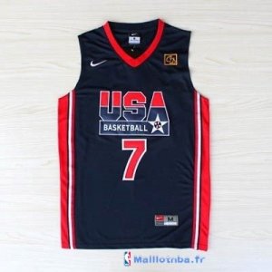 Maillot NBA Pas Cher USA 1992 Bird 7 Noir