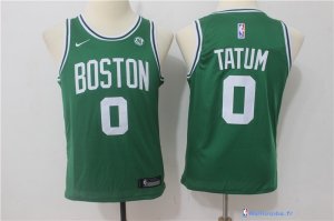 Maillot NBA Pas Cher Boston Celtics Junior Jayson Tatum 0 Vert 2017/18