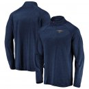 New Orleans Pelicans Fanatics Branded Navy Iconic Striated Raglan Quarter-Zip Pullover Jacket
